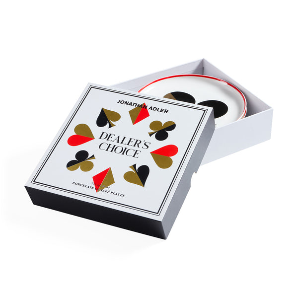 Jonathan Adler Dealer's Choice Canapé Plate Set