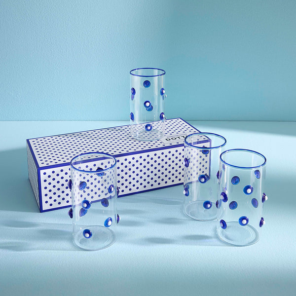 Jonathan Adler Dottie Highball Glassware Set