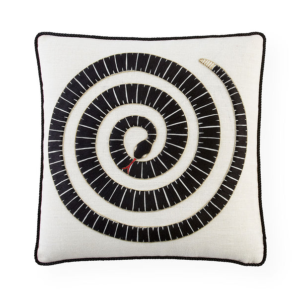 jonathan adler Eden Coil Embroidered Pillow