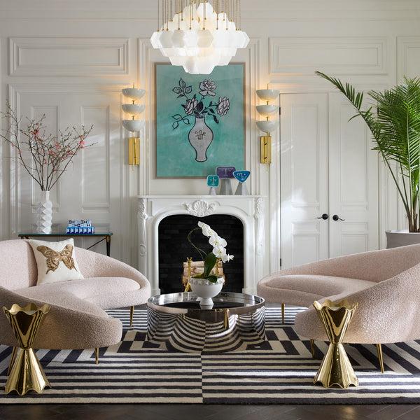 Jonathan Adler Ether 94" Curved Sofa