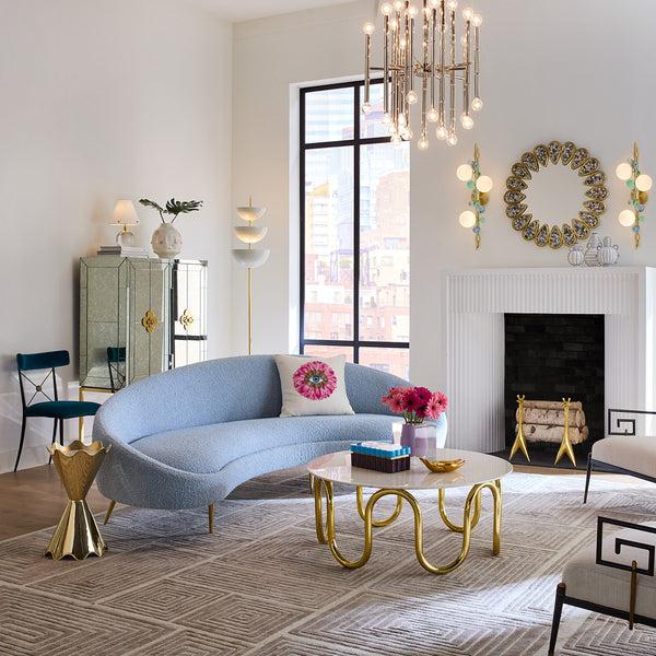 Jonathan Adler Ether 94" Curved Sofa