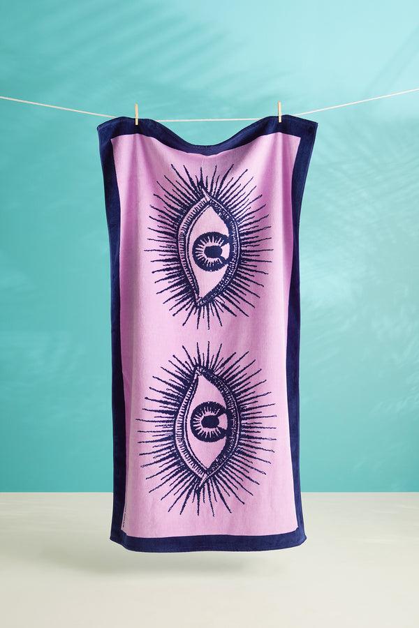 Jonathan Adler Eyes Beach Towel