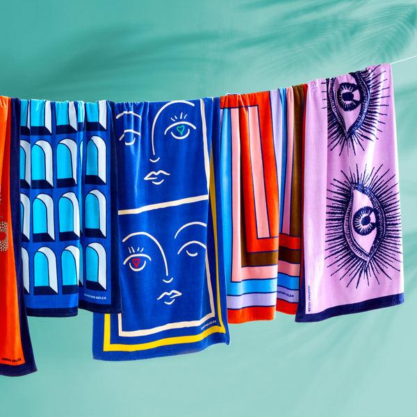 Jonathan Adler Eyes Beach Towel