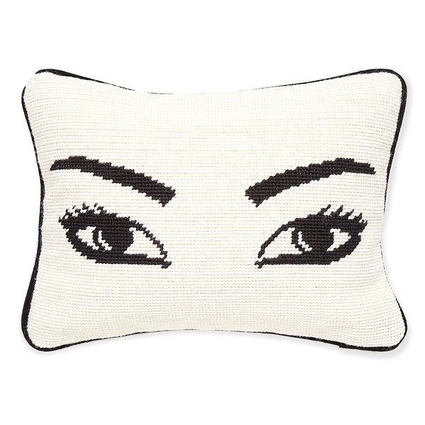 jonathan adler Eyes Needlepoint Throw Pillow