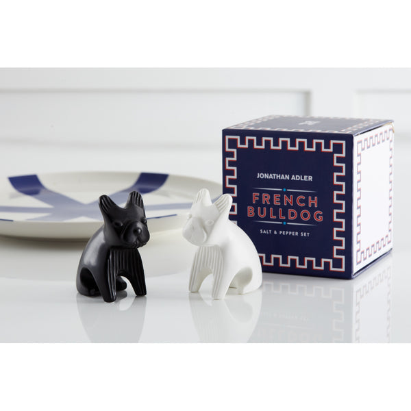 Jonathan Adler French Bulldog Salt & Pepper Set