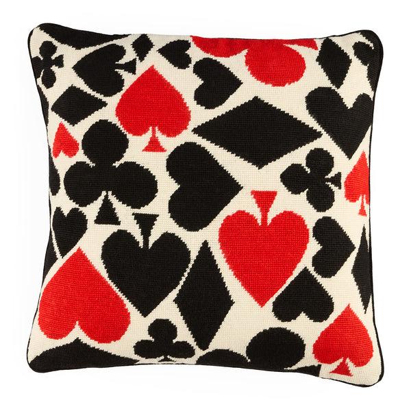 jonathan adler Full Deck Needlepoint Pillow