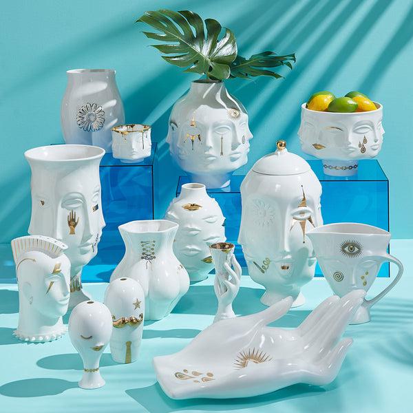 Jonathan Adler Gilded Mr. & Mrs. Muse Salt & Pepper Set