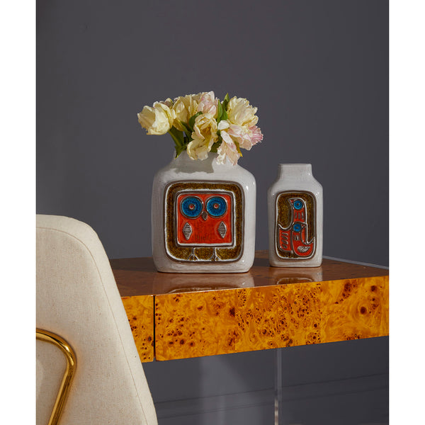 Jonathan Adler Glass Menagerie Owl Vase