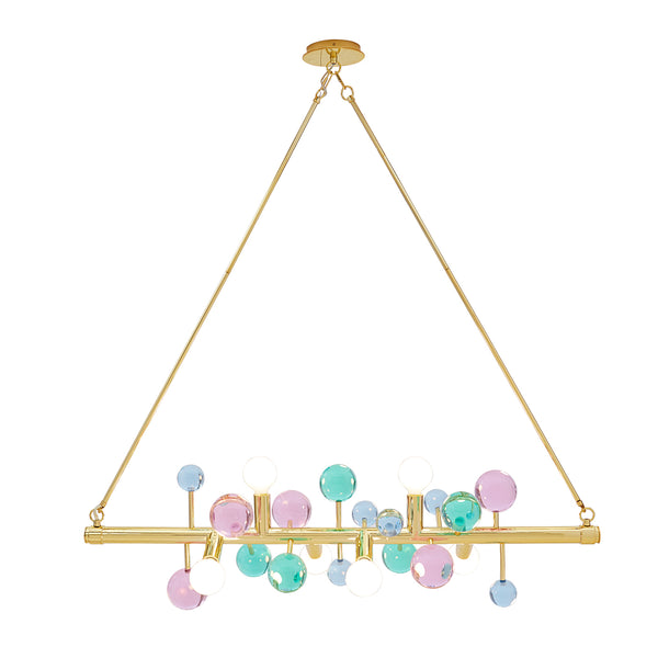 jonathan adler Globo Six-Light Linear Chandelier
