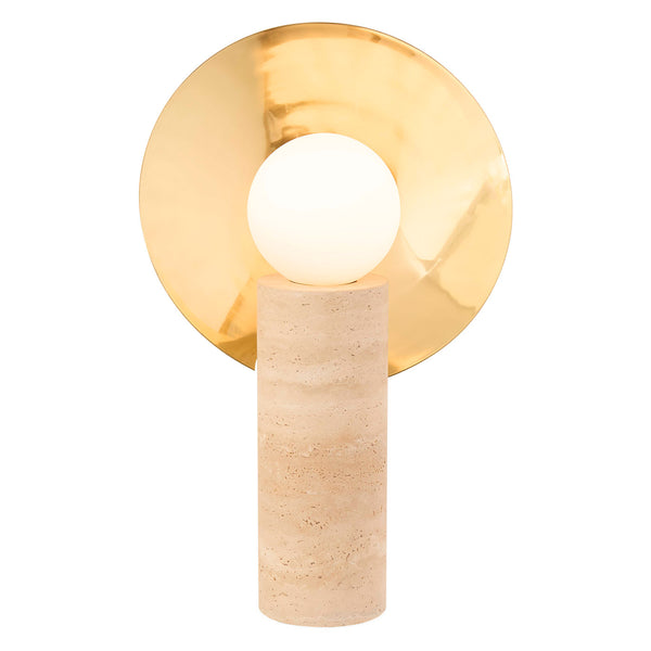 jonathan adler Halo Travertine Table Lamp