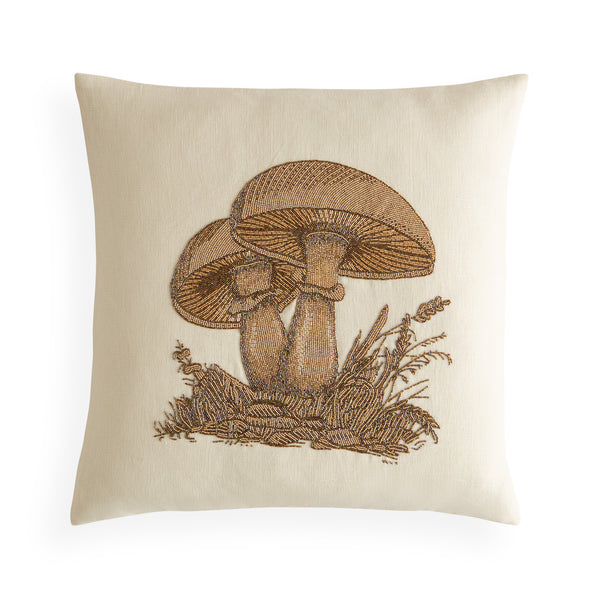 jonathan adler Large Mushrooms Beaded Pillow