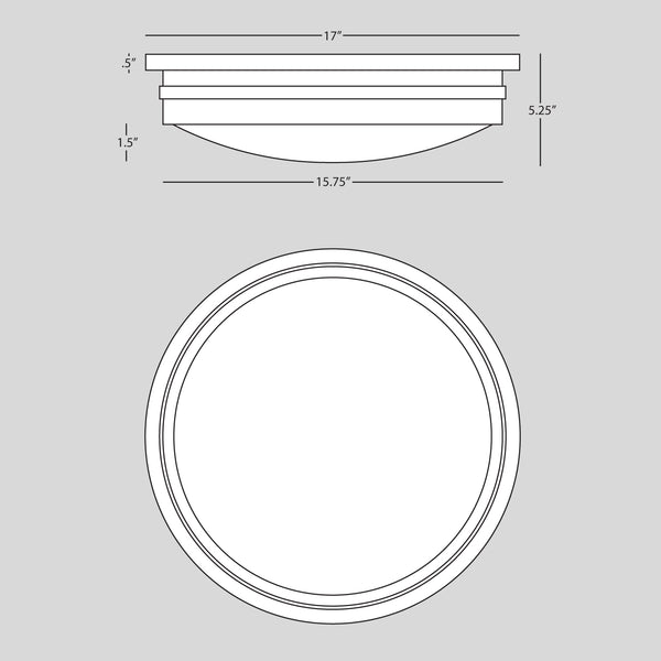 Jonathan Adler Large Roderick Flush Mount