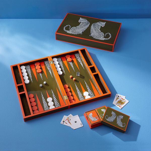 Jonathan Adler Leopard Backgammon Set