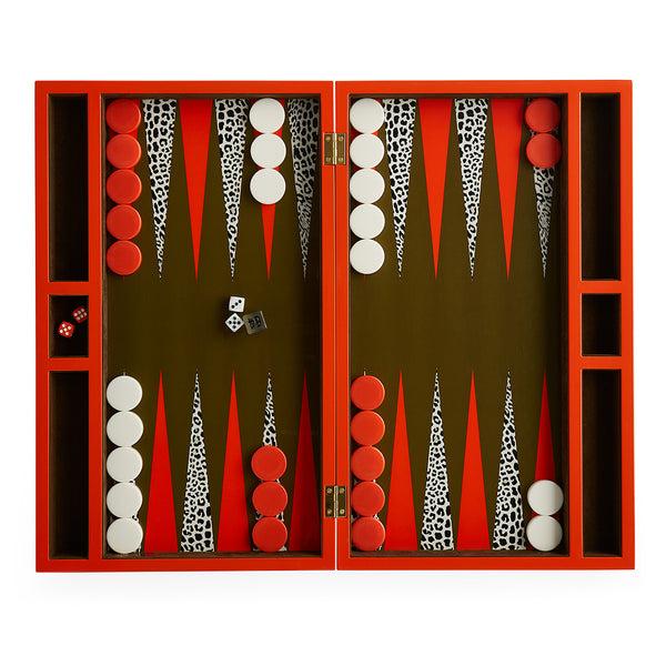 jonathan adler Leopard Backgammon Set