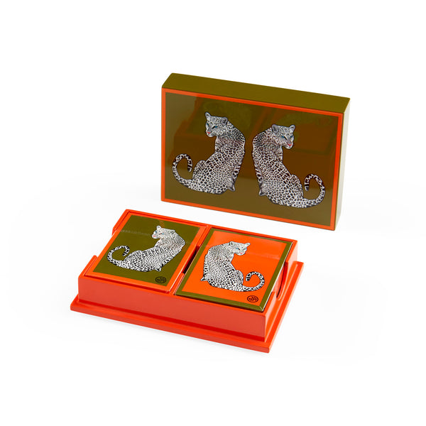 Jonathan Adler Leopard Lacquer Card Set