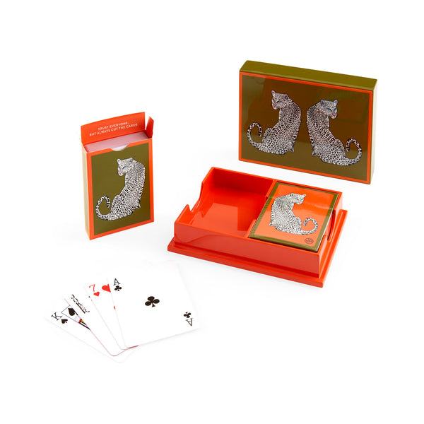 jonathan adler Leopard Lacquer Card Set