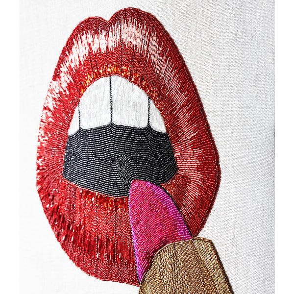 Jonathan Adler Lipstick Beaded Art