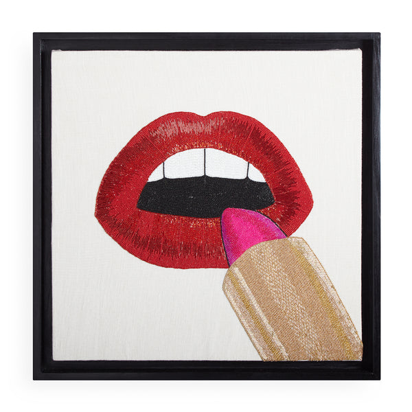 jonathan adler Lipstick Beaded Art