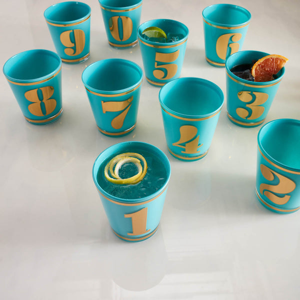 Jonathan Adler Lucky Number Rocks Glass