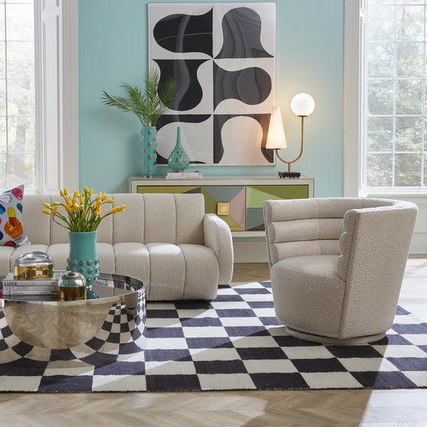 Jonathan Adler Maxime Swivel Club Chair