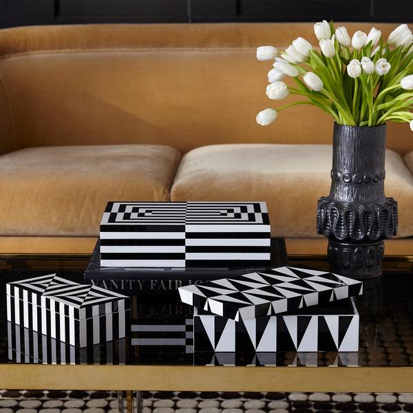 Jonathan Adler Medium Op Art Lacquer Box