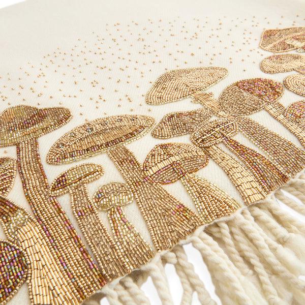 Jonathan Adler Mushrooms Embellished Throw