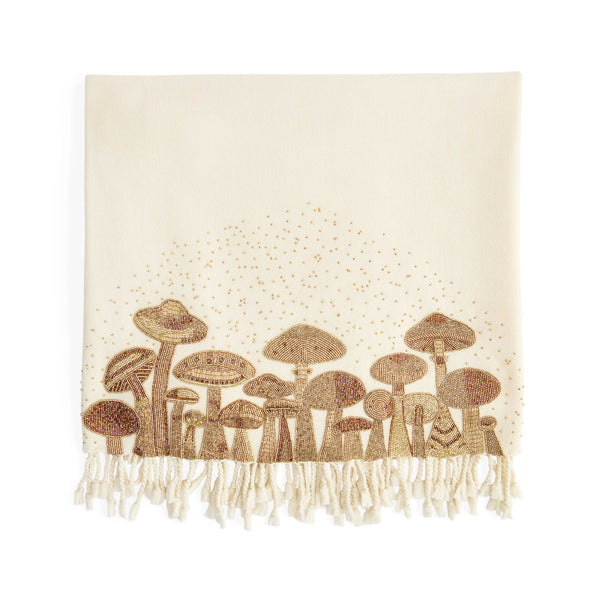 jonathan adler Mushrooms Embellished Throw