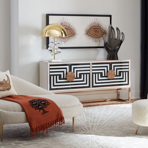 Jonathan Adler Op Art 64" Credenza