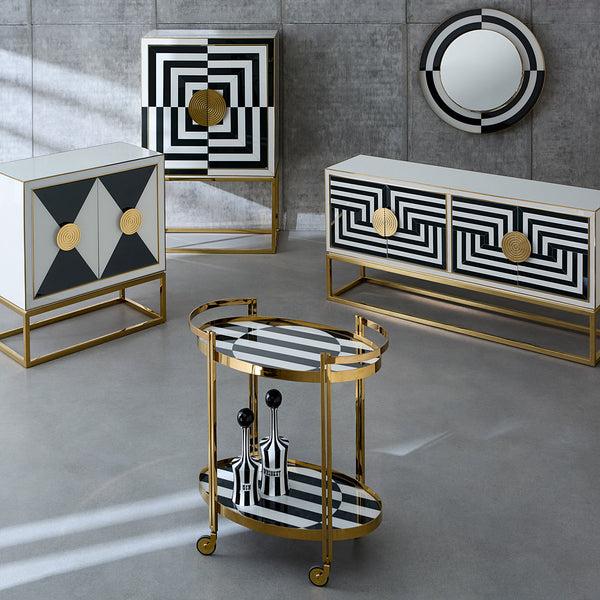 Jonathan Adler Op Art Cabinet