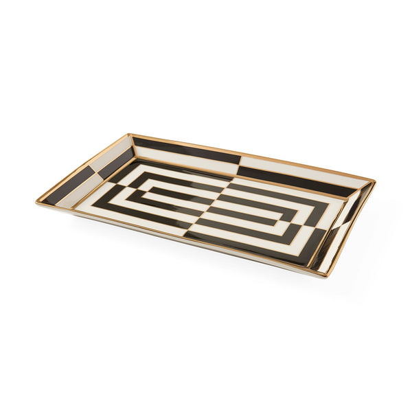 Jonathan Adler Op Art Rectangle Serving Tray