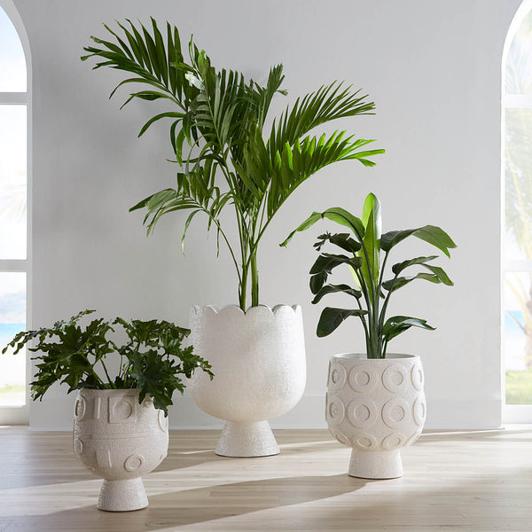 Jonathan Adler Osaka Discs Concrete Planter