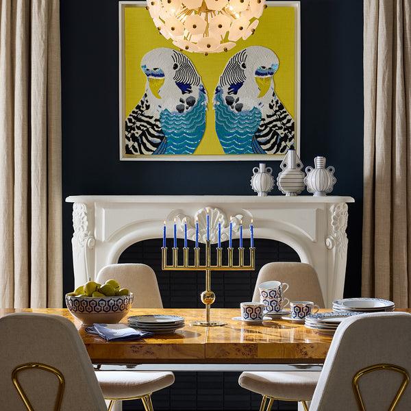 Jonathan Adler Parakeet Beaded Art