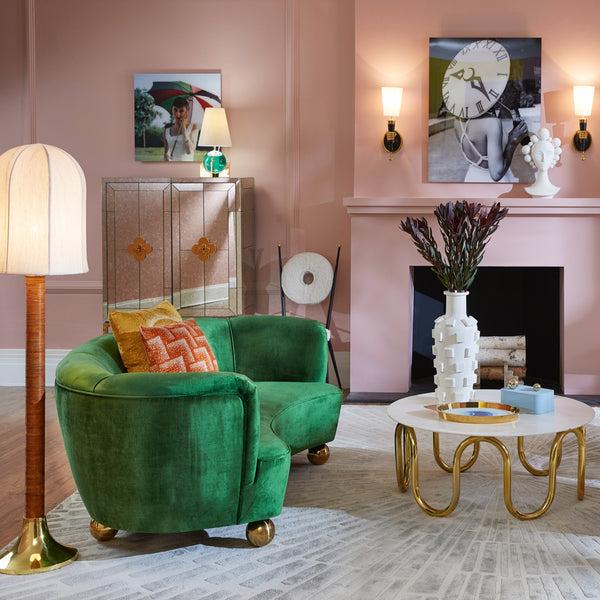 Jonathan Adler Parker Curved Sofa