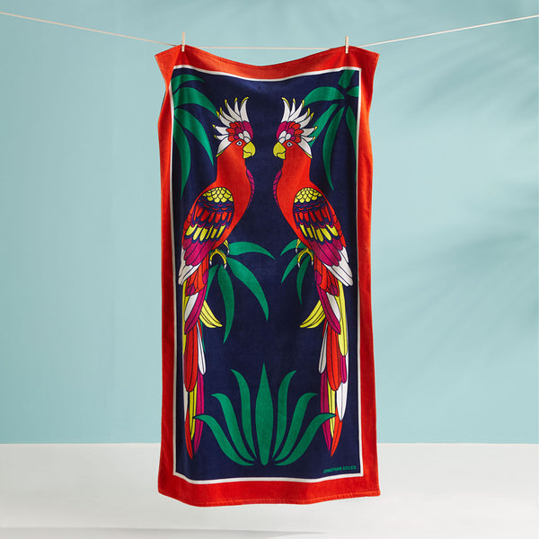 Jonathan Adler Parrots Beach Towel
