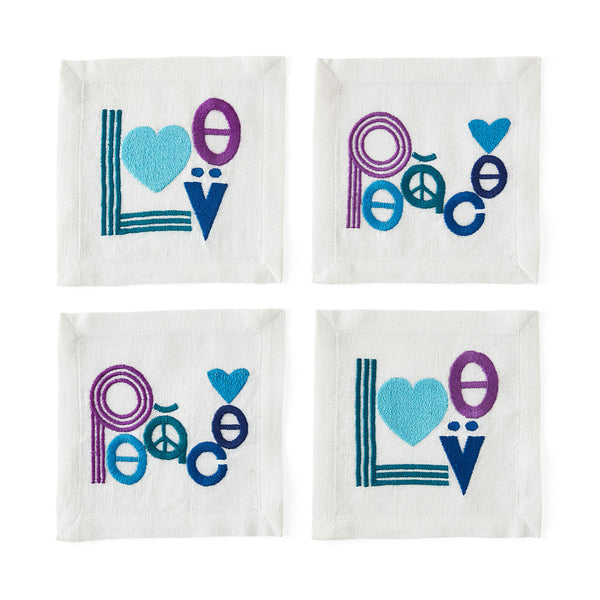 jonathan adler Peace & Love Cocktail Napkins