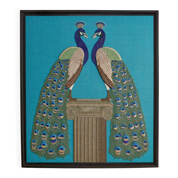jonathan adler Peacock Beaded Art
