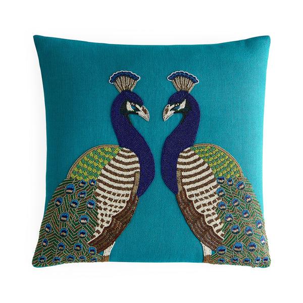 jonathan adler Peacock Beaded Pillow