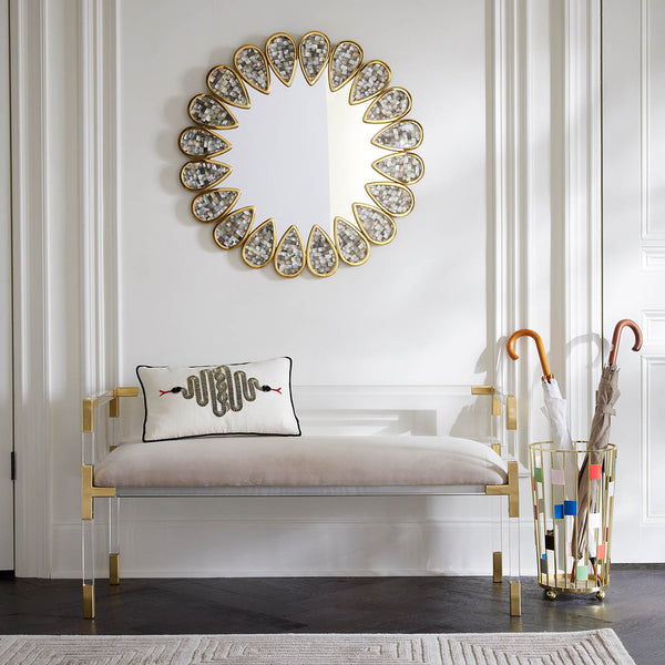 Jonathan Adler Petal Grey Mirror