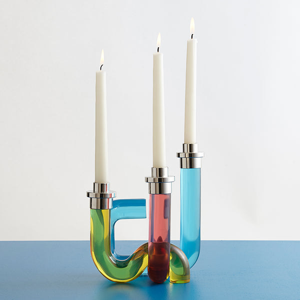Jonathan Adler Pompidou Acrylic Candle Holder
