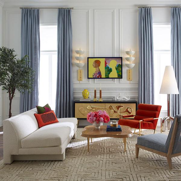 Jonathan Adler Pompidou Tangerine Path Pillow