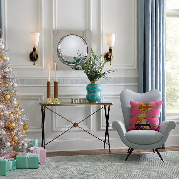 Jonathan Adler Renaissance Bars Beaded Pillow