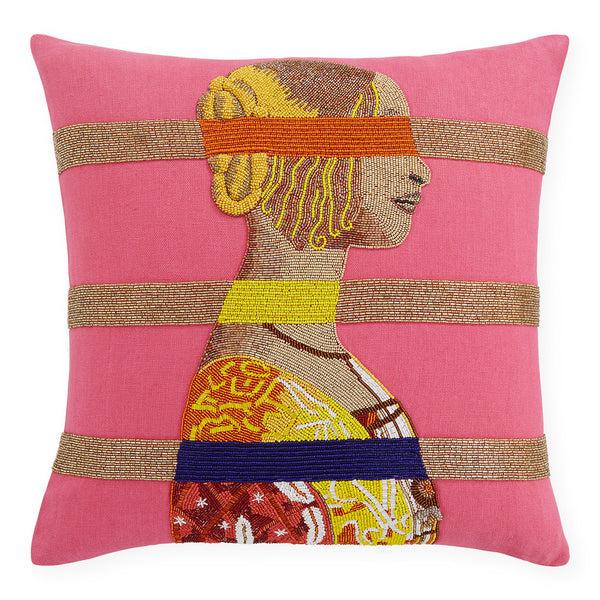 jonathan adler Renaissance Bars Beaded Pillow