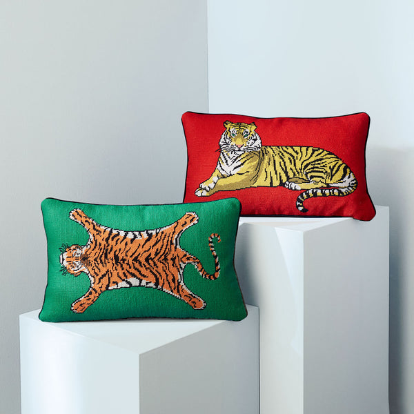 Jonathan Adler Safari Needlepoint Pillow