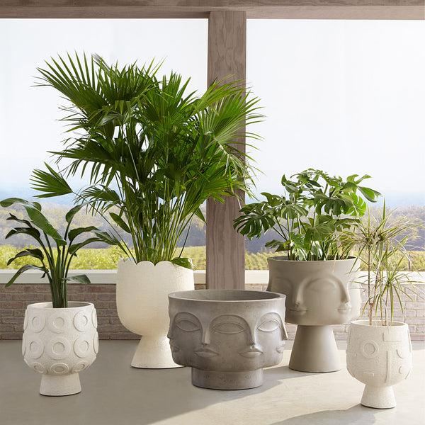 Jonathan Adler Scallop Concrete Planter