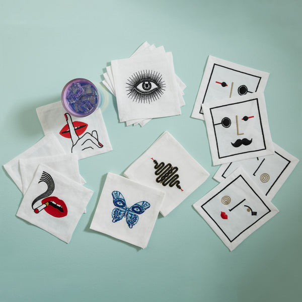 Jonathan Adler Snake Cocktail Napkins