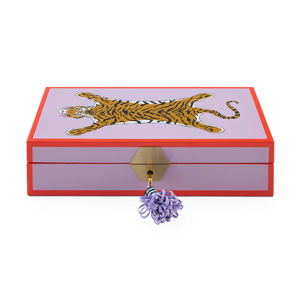 Jonathan Adler Tiger Lacquer Jewelry Box