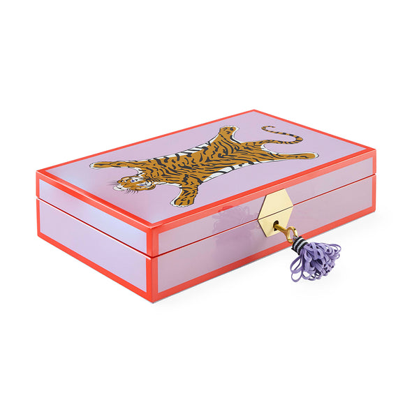 Jonathan Adler Tiger Lacquer Jewelry Box