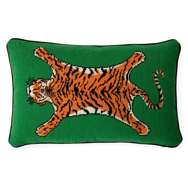 jonathan adler Tiger Needlepoint Pillow