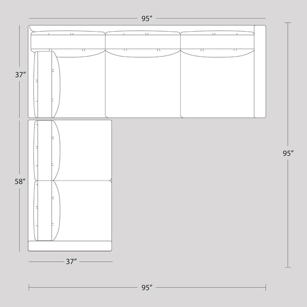 Jonathan Adler Topanga Sectional Left Arm Facing