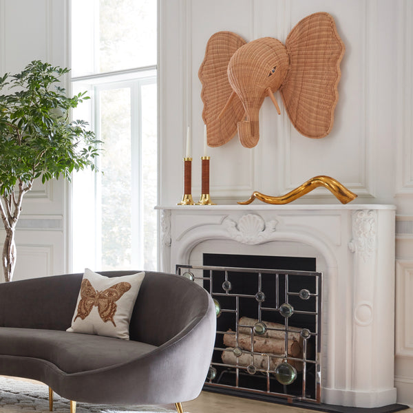 Jonathan Adler Wicker Elephant
